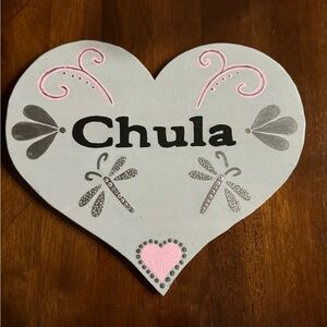Hand-cut  & Hand Painted Wooden Heart Decor🩷